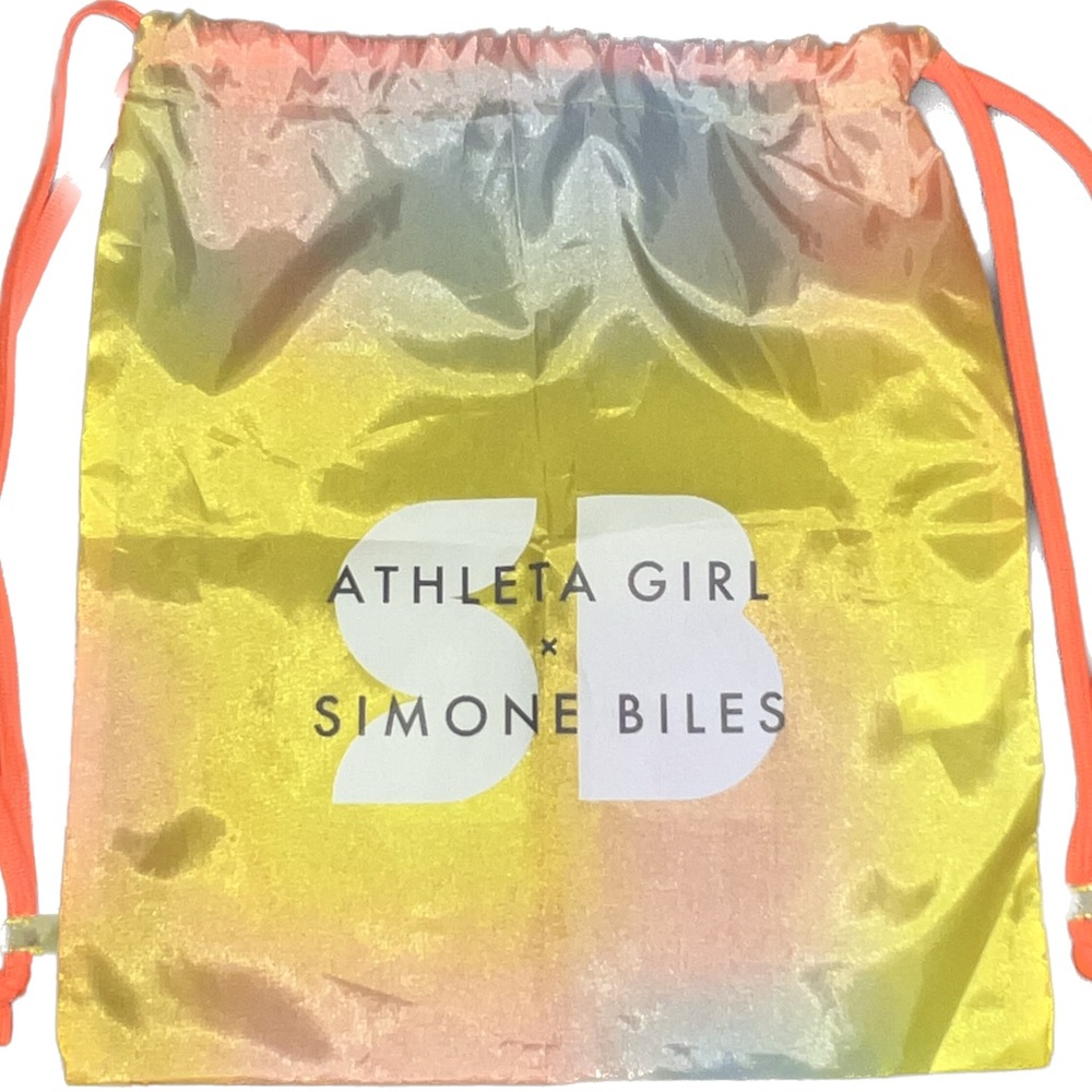 Athleta Girl X Simone Biles Sunrise Color Drawstring Backpack